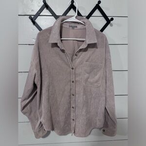 Beige Corduroy Flannel